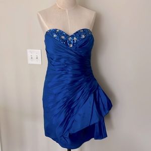Cassandra Stone Blue Sequins Dress